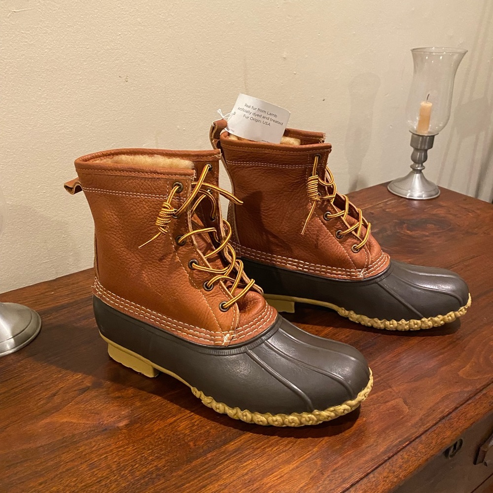 Women’s L.L. Bean Boots, 8" Shearling-Lined PrimaLoft